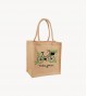 Green Printed Cotton Shopping Tote Bag